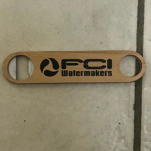 Wooden bottle opener